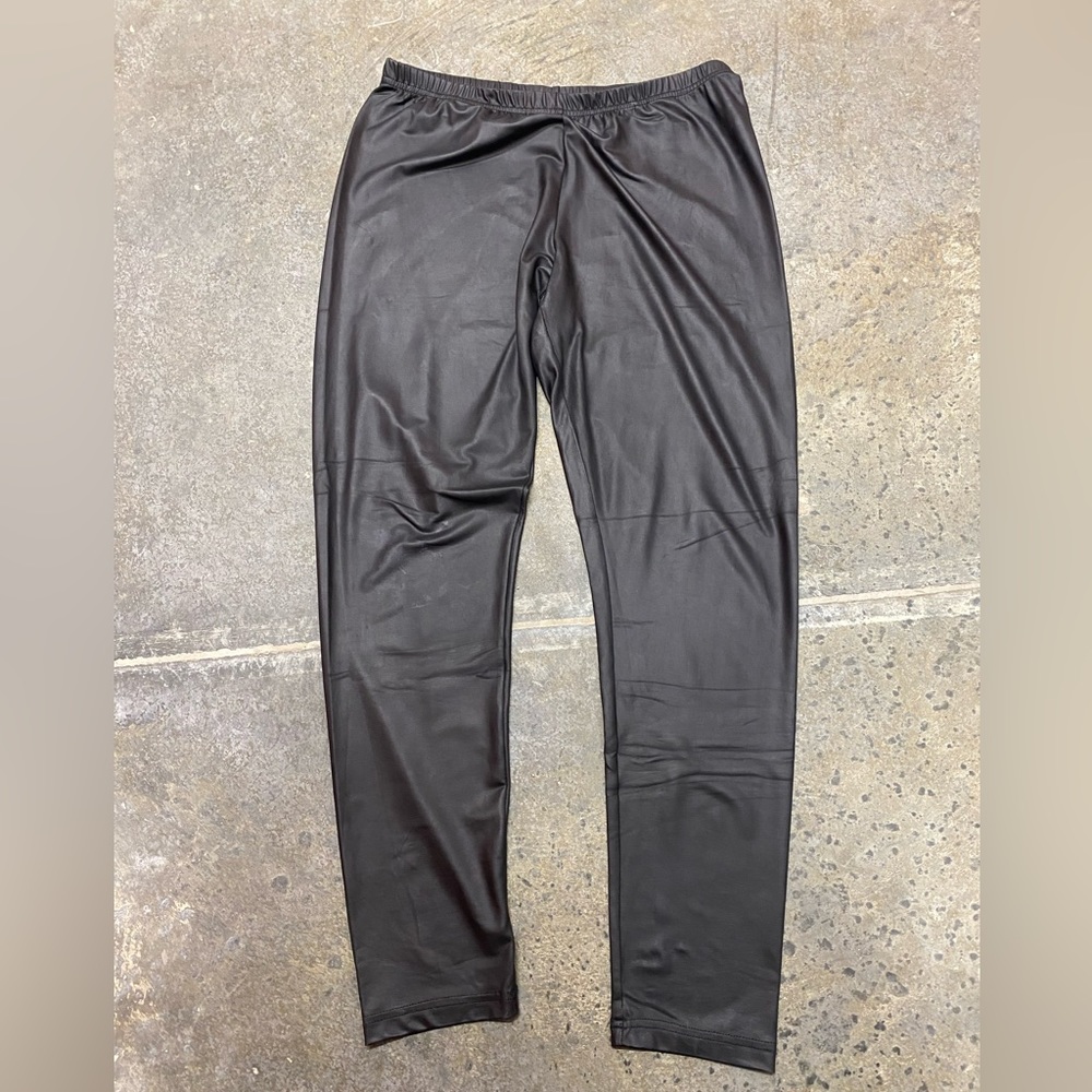 Lauren Conrad Faux- Leather Leggings-Black